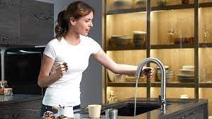 Read my honest review before you buy. This Touchless Kitchen Faucet Comes In Bronze Finish And Looks Elegant The Touchless Option Saves Time A Touchless Kitchen Faucet Kitchen Faucet Glass Kitchen