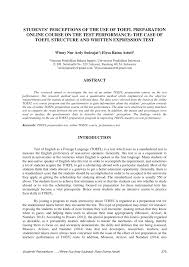 About structure and written expression section of the toefl test. Pdf Students Perceptions Of The Use Of Toefl Preparation Online Course On The Test Performance The Case Of Toefl Structure And Written Expression Test