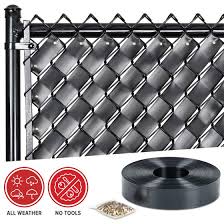 5ft Black Chain Link Fence Gate Fenpro Fence Privacy Tape For Chain Link Fences 250 Ft Rolls With Fasteners Fence Weaving Chain Link Fence Chain Link Fence Privacy