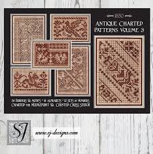 Go cross stitch crazy with our huge selection of free cross stitch patterns! Antique Charted Patterns Volume 3 19th Century Designs For Needlepoint Cross Stitch Sj Designs
