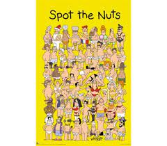Playroom for kid in flat style. Spot The Nuts Poster Funny College Dorm Room Posters