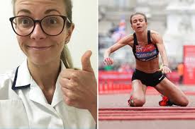 Runner who collapsed and crawled over finish line back working with cancer  patients in NHS day job less than 24hrs after London Marathon