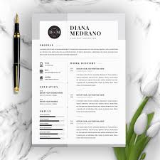 Beautifully designed, easily editable templates to get your work bloggers: 3 Page Resume Template Docx Psd Creative Illustrator Templates Creative Market