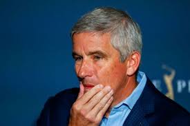 Pga Tour Commissioner Jay Monahan Reacts Editorial Stock Photo