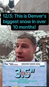 12/3: This is Denver’s biggest snow in over 10 months! (That’s pathetic)  #colorado #denver #snow