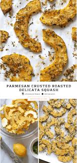 Parmesan Crusted Roasted Delicata Squash Skinnytaste Recipes Delicata Squash Recipe Delicata Squash
