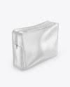 Download Glossy Cosmetic Bag Mockup In Bag Sack Mockups On Yellow Images Object Mockups