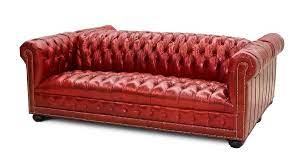 87 w x 29 h x 37.25 d. Custom Double Sided Chesterfield Sofa English Georgian America