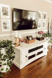Here you may to know how to decorate tv stand. Decorate Around A Tv Using 4 Easy Steps In 2021 Farm House Living Room Living Room Tv Wall Decorate Around A Tv