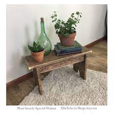Rustic Plant Stand Wood Bench Farmhouse Entryway Bench Etsy Rustic Plant Stand Plant Stand Front Porch Plants