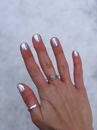 Chrome Overlay On Opi Alpine Snow Chrome Nail Powder Nail Effects Nails