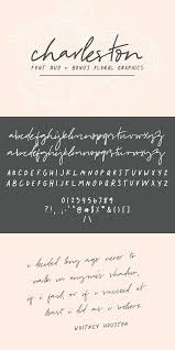 Instagram Bio Fonts Copy And Paste Script Charleston Font Duo Florals Graphic Design Inspiration Layout Beautiful Fonts Floral Vector Png