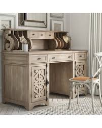 6.87×24.63×64.13 (hxwxl) all in inches • color. Shop Ellenton Solid Wood Executive Desk With Hutch Greyleigh