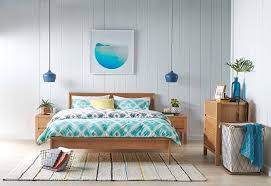 Beachy blue + white + sand. Freedom Furniture New Zealand On Instagram Petrol Blue Blonde Wood Crisp White Touches Of G Freedom Furniture Interior Design Bedroom Grey Interior Design
