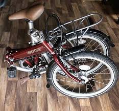 7 speed shimano nexus grip shift gears with internal hub. Bickerton Junction 1707 Country Folding Bicycle Red 350 00 Picclick Uk
