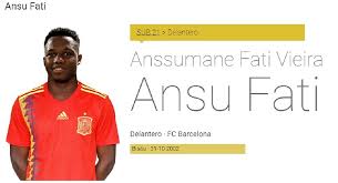 Shop by national teams :: Ansu Fati Dawns The Spain Jersey
