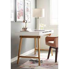 elle decor giselle writing desk in white bed bath beyond elle decor home office furniture chic desk