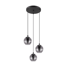 Maybe you would like to learn more about one of these? Eglo Lighting 98653 Ariscani 3 Light Cluster Ceiling Pendant In Black Finish With Black Glass Shades Castlegate Lights