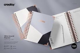 Wire Bound Planner Mockup Set Mockup Free Psd Free Psd Mockups Templates Planner