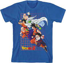 Amazon.com: Dragon Ball Z Saiyan Group Youth Boy's Royal Blue T-Shirt-XS :  Clothing, Shoes & Jewelry