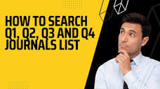 journal 15: how to search Q1,Q2,Q3 and Q4 journals search - YouTube