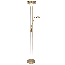 Searchlight Mother Child Led Antique Brass Standing Floor Lamp Reading Light Ebay