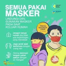 Masker mulut pria wanita anti debu flu bahan hangat untuk musim dingi. Gambar Kartun Pakai Masker Corona