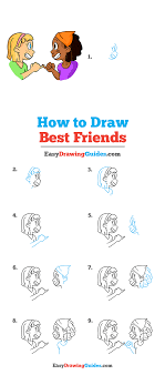 Hand drawn pinky promise concept vector free download. How To Draw Best Friends Really Easy Drawing Tutorial