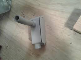 Even running wires outside a wall requires cutting. Installing Conduit Body To Outside Shed Wall Doityourself Com Community Forums