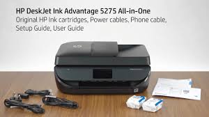 Print, scan, copy, set up, maintenance, customize, verify ink cartridges levels. Hp Deskjet Ink Advantage 5275 Unboxing Video Lar Emea Apj Products Hp Inc Video Gallery Products