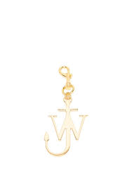 Anchor Logo Gold Plated Key Ring Jw Anderson