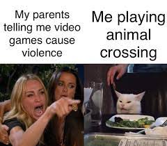 Imma Head Out Now Woman Yelling At A Cat Know Your Meme