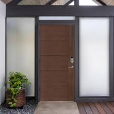 Make a bigger statement and give your entrance a front door with sidelights. Modern Front Doors Exterior Doors The Home Depot