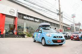 Chonburi Thailand March 21 2015 The 4th Nissan Eco Caravan 2015 Driving Safety Environment Preservation Campaign Chonburi To Nakhon Nayok Conducted By Nissan Motor Thailand Co Ltd Stock Photo