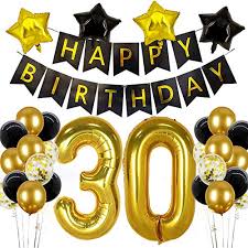 We put together some 30th birthday ideas to help you mark a 30 birthday with a little or a lot of fanfare. 30th Birthday Decorations For Him Men 30 Balloon Numbers Happy 30th Birthday Decorations Pricepulse