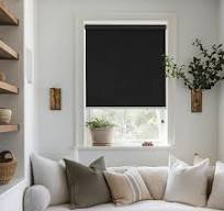 Amazon.com: ChrisDowa Cordless Blackout Roller Shade with Spring System  Room Darkening UV Protection Jacquard Fabric Blackout Blinds for Indoor  Window ...