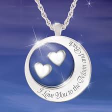 I Love You To The Moon And Back Necklace Back Necklace Diamond Pendant Necklace Message Necklace