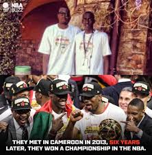 Surrounded by family and friends, siakam pulled off the epic surprise and her reaction was priceless! Fun Fact Pascal Siakam Met His Idol Serge Ibaka In Cameroon In 2013 6ix Years Later They Won A Championship Torontoraptors