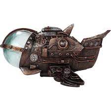 steampunk airplane led statue cc12600 medieval collectibles fantasy figurine steampunk dragon steampunk ship