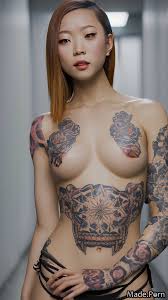 Porn image of babe big hips woman japanese tattoos skinny movie 20 created  by AI