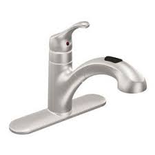 Purchase your faucet first before you buy a kitchen sink to match the appropriate number of holes. Moen Renzo Spot Resist Stainless 1 Handle Pull Out Kitchen Faucet Lowes Kitchen Faucet Pull Out Kitchen Faucet Moen Kitchen Faucet
