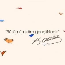 tam 100 yildir ozgurlugumuz ve aydinlik gelecegimiz icin buyuk fedakarliklarla atilan o adimin izinde vatan sevgisiyle ilerliyoruz ataturku a adlar genclik iz