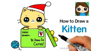 How To Draw A Kitten For Christmas Easy Youtube 512 x 512 jpeg 27 кб. how to draw a kitten for christmas easy