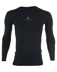 Black And White Long Sleeve Top Mens Nike Air Jordan All Season Compression Shirt Dansbasketball Basketball Nike Airjordan Jordan Co Compression Clothing Topman Fashion Long Sleeve Tops Men