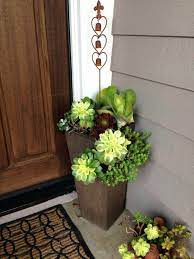 Decorative pots for vertical garden. 20 Beautiful Front Door Flower Pots For Cheerful House Porch Flowers Potted Plants Outdoor Front Door Planters