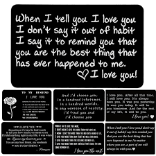 Maybe you would like to learn more about one of these? 1pcs Engraved Wallet Card Love Note Metal Insert For Husband Boyfriend Families I Love You Wallet Insert Card Wish