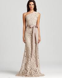 Tadashi Shoji Lace Gown One Shoulder Women Bloomingdale S Lace Gown Evening Dresses Tadashi Shoji Dress Lace