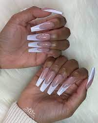 Tom Nguyen On Instagram Classic Deep C Smile Line French As Requested Tag And Share With Anyone Who French Acrylic Nails White Tip Acrylic Nails Nails