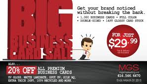 From $9.99 for 250 cards. The Big Business Card Sale Is Here