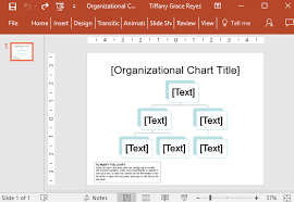 organizational chart title slide for powerpoint